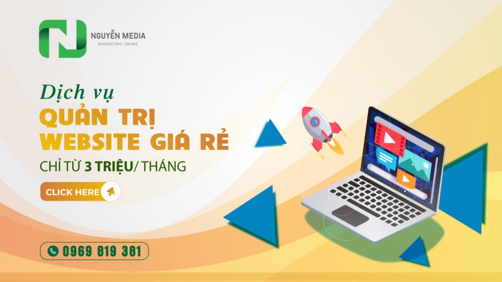 dịch vụ quản trị website giá 3 triệu 1 tháng